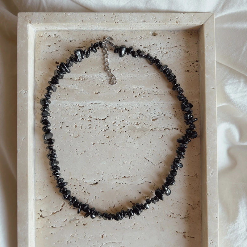 collana Chips Nic - Tormalina Nera